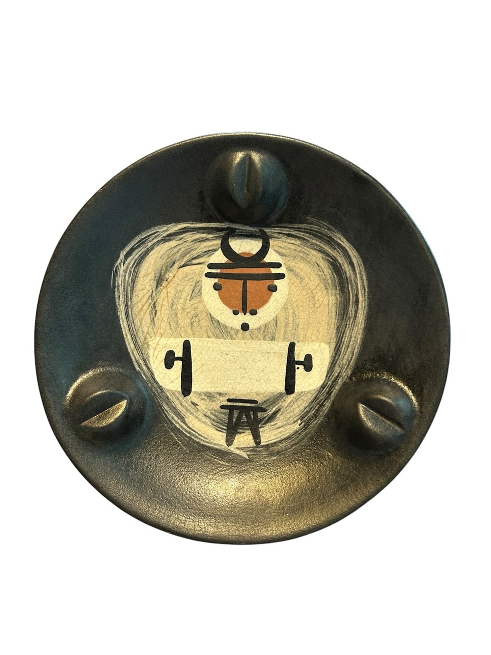 RARE MCM RICHARD SAAR CERAMIC Tray Abstract Art